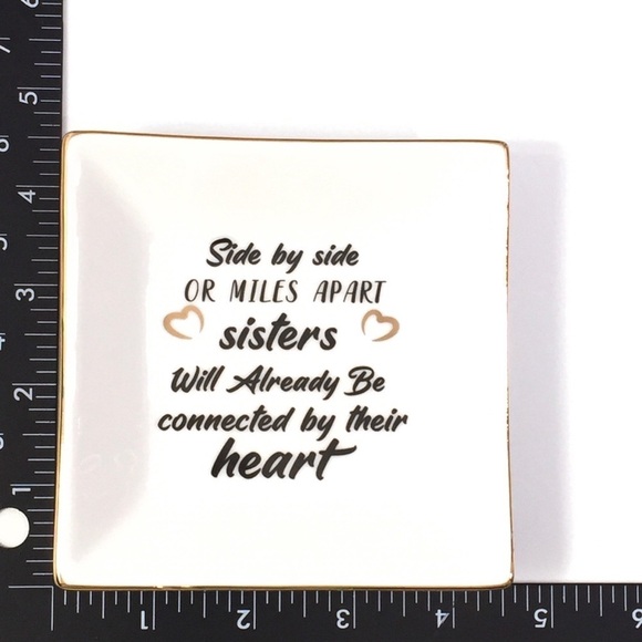 Sisters side by side jewelry trinket dish - Picture 3 of 3